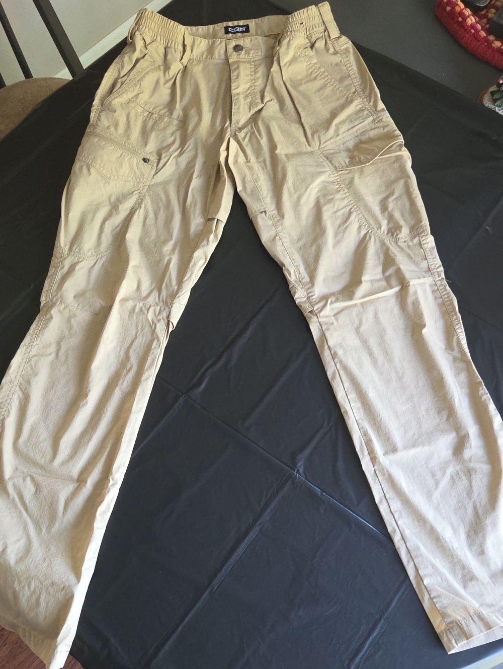 Scotch & Soda Men's Tan Cargo Pants with Elastic Waist 30x32